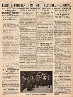 Rumours: Lord Kitchener and the Shell scandal, WW1