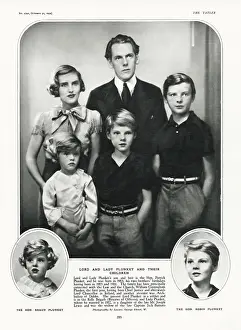 Apr24: Lord and Lady Plunket and children