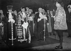 Dezember: Lord Mayor of London welcomes at the