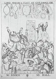 Notices: Lord mayor's feast at Guildhall 1786 - no dinner, no ball