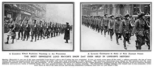 Zealanders: Lord Mayor's Show, 1914