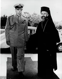 Nicosia: Lord Mountbatten and Archbishop Makarios of Cyprus