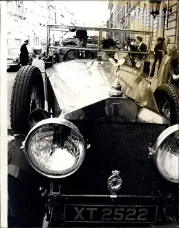 Alterations: Lord Mountbatten drives Silver Ghost Rolls Royce, London