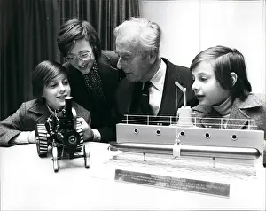 Knatchbull: Lord Mountbatten with three grandsons at exhibition