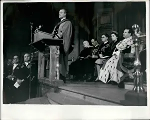 Mounbatten: Lord Mountbatten speaking at Edinburgh University