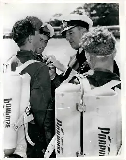 Aqua: Lord Mountbatten visits naval base, New South Wales