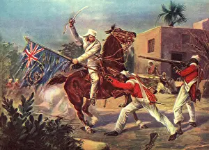 Courage: Lord Roberts capturing the Sepoy Standard at Cawnpore