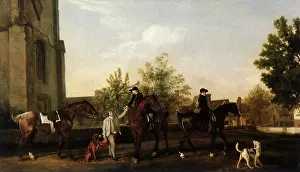 1768: Lord Torrington's Hunt Servants, by Stubbs