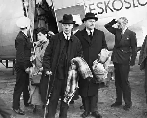 Eventually: Lord Walter Runciman during his return from Prague, 1938