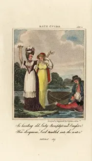 Ansteys: A lord in wig and ribbons falls into the river