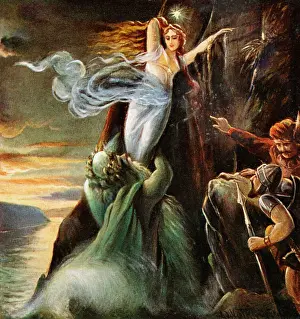 Lorelei: Lorelei, German legendary figure, rescued by