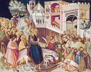 Perugia: LORENZETTI, Pietro (1280-1348). Entry of Christ