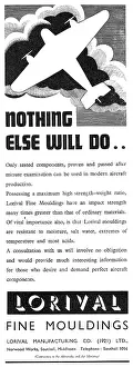 Mouldings: Lorival Mouldings For Aircraft Components 1937