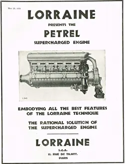 Petrel: Lorraine Petrel Supercharged Aero Engine