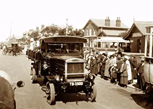 Cleveleys: Lorry in Cleveleys early 1900s