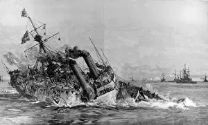 The loss of HMS Victoria the flagship