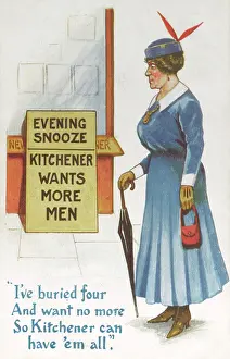 Snooze: Loss of life in World War One - Postcard