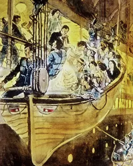 Bamforth: The Loss of the Titanic Magic Lantern Slide 1912
