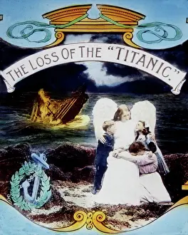 Bamforth: The Loss of the Titanic Magic Lantern Slide 1912