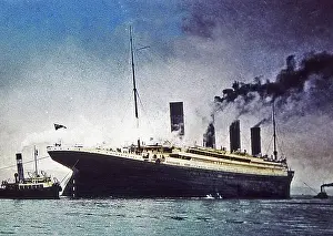 Bamforth: The Loss of the Titanic Magic Lantern Slide 1912
