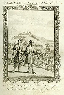 1780s: Lot parting from his uncle to dwell in the Plain of Jordan