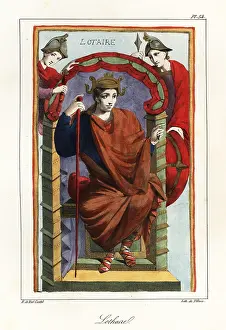 Lothair I or Lothar I (795-855), Emperor of the Romans