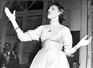 Weill: Lotte Lenya, German singer, performing in Munich
