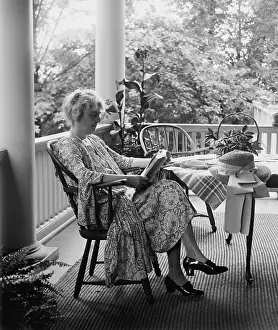 Presidents Wife: Lou Henry Hoover, future First Lady, reading on