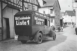 Speakers: Loudspeaker van of the SPD, 1930