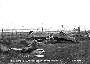 Overturned: Lough Neagh Pollan Fishers Preparing the Nets