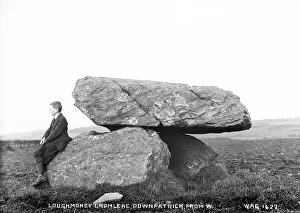 Cromlech: Loughmoney Cromlech, Downpatrick, from W