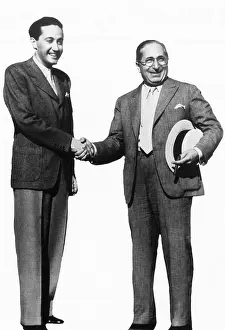 Promoters: Louis B. Mayer (right) and Irving Thalberg, during