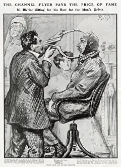 Measured: LOUIS BLERIOT being measured for bust 1909