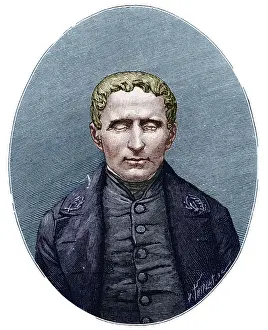 Blindness: Louis Braille - inventor of system of raised-point writing
