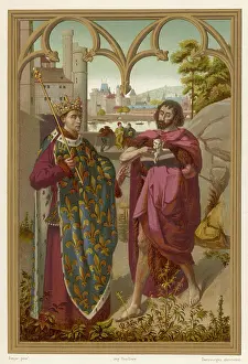 1270: LOUIS IX WITH JOHN BAPT
