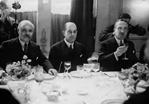 Tardieu: Louis Loucheur, Julius Curtius and Andre Tardieu during the