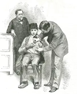 Meister: Louis Pasteur (1822-1895) French chemist, looking