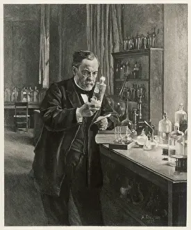 Edelfelt: Louis Pasteur in his laboratory