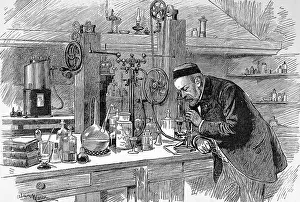 Anthrax: Louis Pasteur in his laboratory in Paris