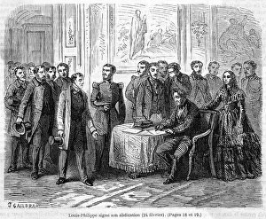 Abdicates: LOUIS PHILIPPE ABDICATES