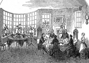 Repressive: Louis Philippe and party at breakfast at the Bridge Inn