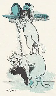 Burglars: Louis Wain cats