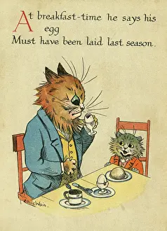 Humanised: Louis Wain, Daddy Cat - bad egg
