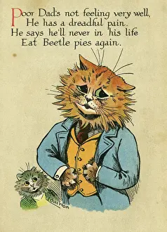 Humanised: Louis Wain, Daddy Cat - beetle pies
