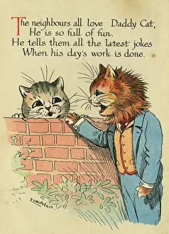 Joke: Louis Wain, Daddy Cat - chatting with neighbour