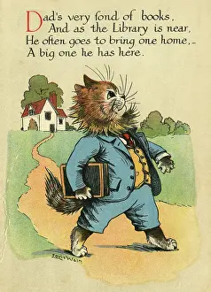 Daddy: Louis Wain, Daddy Cat - library book