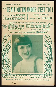 Amour: LOUISE BROOKS/SONG SHEET