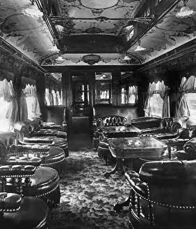 Compartment: Lounge car in Belgium around 1900