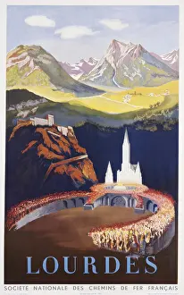 Sncf: Lourdes poster