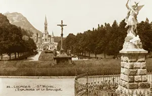 Crucifiction: Lourdes - Statue of St. Michael